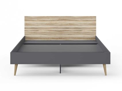 Кровать Сонум Ines Ясень ориноко + графит 80х190