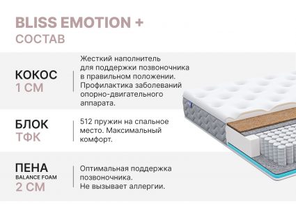 Матрас Димакс Bliss Emotion + 90х190