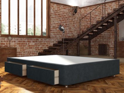 Кровать Mr.Mattress Site Box велюр Grey 243