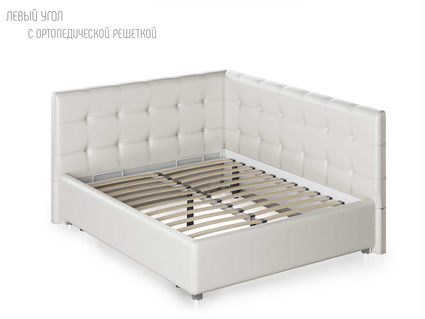 Кровать Nuvola Sabina угловая Velutto 14 120х190