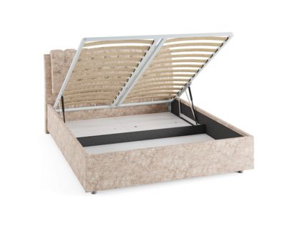 Кровать Сонум Olivia Кашемир Серый (с подъемным механизмом) 160х190