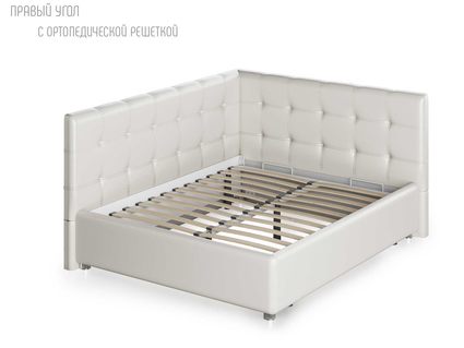 Кровать Nuvola Sabina угловая Velutto 22 180х190