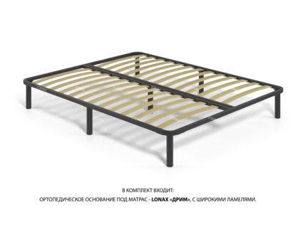 Кровать Lonax Алегра велюр Dolly-13 (с основанием)