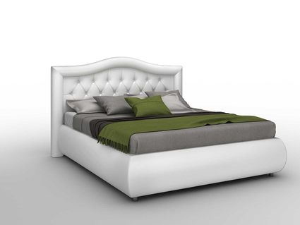 Кровать Sleeptek Premier 6 Экокожа White 256