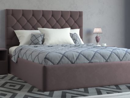 Кровать Lonax Элоиза велюр Dolly-17 (с основанием) 160х195