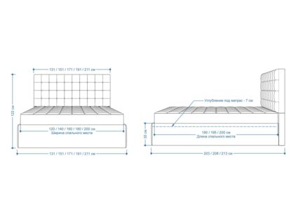 Кровать Lonax Аврора велюр Dolly-2 (с подъемным механизмом) 200х190