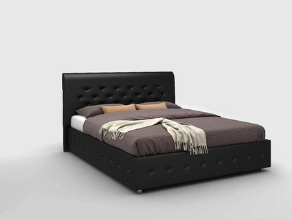 Кровать Sleeptek Premier 1 Экоожа Black 180х200