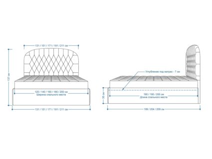 Кровать Lonax Венеция велюр Dolly-1 (с подъемным механизмом) 180х200