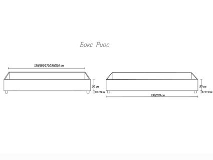 Кровать Димакс Риос Нуар с подъемным механизмом 180х190